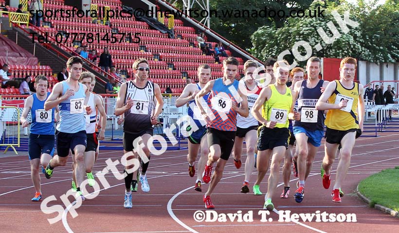 Start of the Stan Long Mile, North East Grand Prix, Gateshead International Stadium. Photo: David T. Hewitson/Sports for All Pics